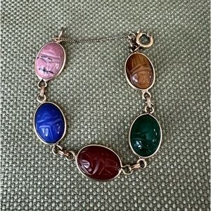 Scarab Gemstone Bracelet